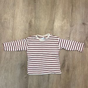 Zara red stripe tee